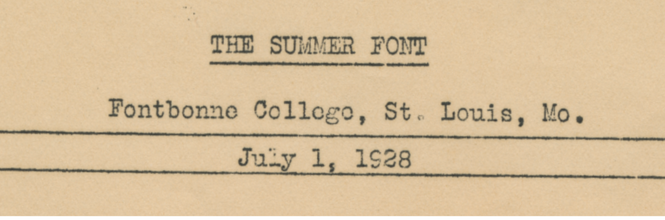 The Summer Font