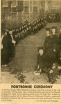 Fontbonne Ceremony, Post-Dispatch clipping, 1952 by Fontbonne University Archives