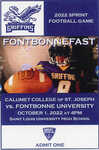 Ticket for Inaugural Sprint Football Game by Fontbonne University Archives