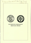 CSJ Traditions: Fontbonne-Carondelet Heritage Award | Donation Request Form, 1997 by Fontbonne College