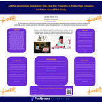 What Determines Investement into Fine Arts Programs in Public High Schools: An Action Based Pilot Study by Tiandra Bland