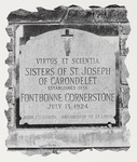 Ryan Hall Cornerstone by Fontbonne College