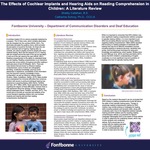 The Effects of Cochlear Implants and Hearing Aids on Reading Comprehension in Children: A Literature Review by Shelby Callahan