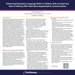 Enhancing Expressive Language Skills in Children Who are Deaf and Hard of Hearing with Alternative Augmentative Communication
