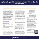 Aphasia Beyond the Western Aphasia Battery Cutoff:  What to do?