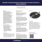 Benefits of Interprofessional Collaboration for Deaf and Hard of Hearing Students