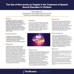 The Use of Non-Words as Targets in the Treatment of Speech Sound Disorders in Children