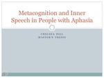 Metacognition and Inner Speech in People with Aphasia